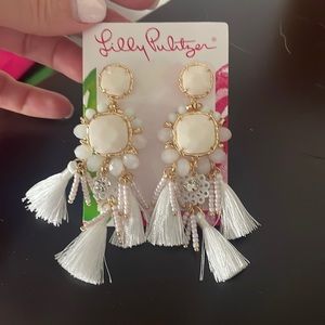 Lilly Pulitzer Waterside earrings white